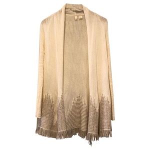 XS Anthropologie Moth Cream Cardigan Boho Sweater